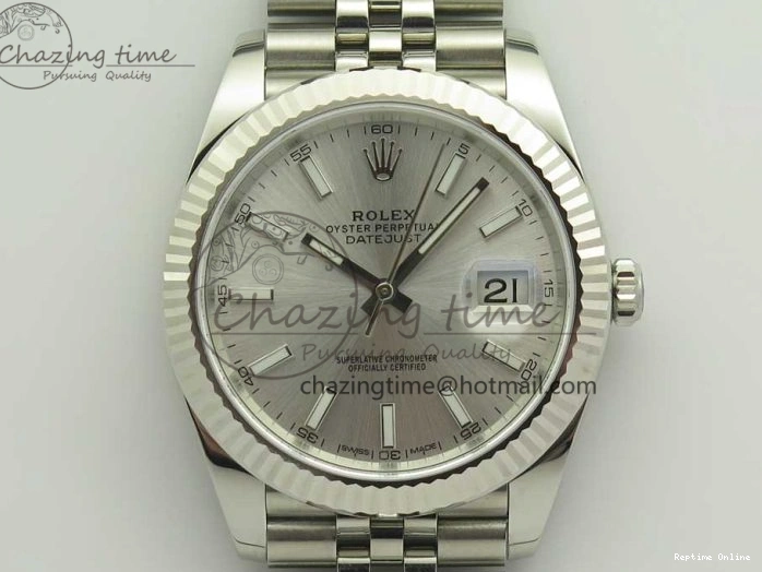 0109 Casual DateJust 41 126334 904L SS DJF 1:1 Best Edition Silver Dial on Jubilee Bracelet A 3298